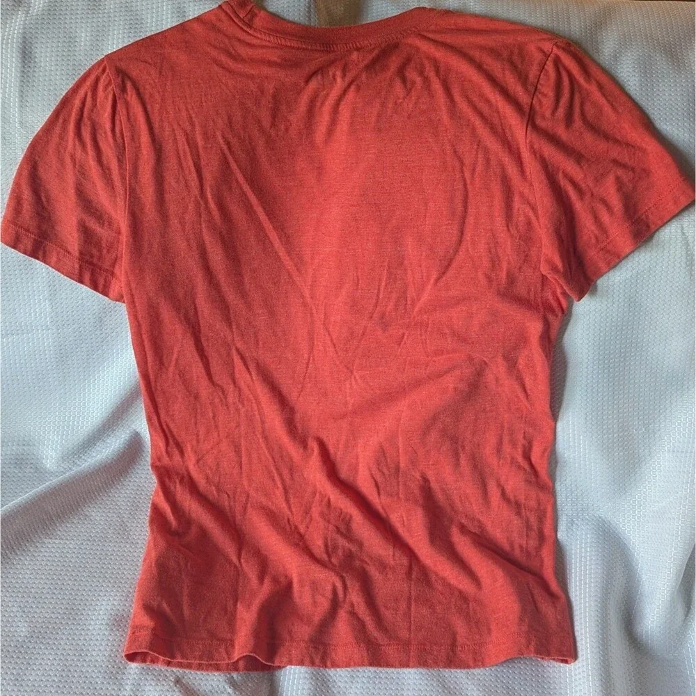North Face Shirt Mens Size Medium Red Never Stop Exploring Outdoor Graphic Tee